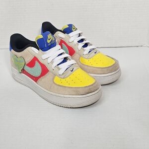 Nike Air Force 1 Low Multi Color FN7818-100  Unisex Size 4Y